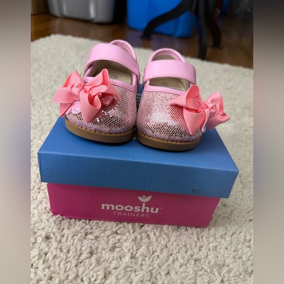 Toddler 7 Sparkle Pink Mary Jane Squeaker Shoe NIB - Picture 5 of 10